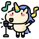 icon licorne qui chante